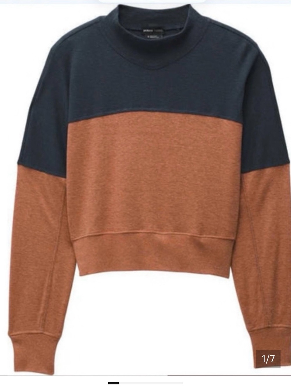 PrAna Women’s Crewneck Sweater in Dark Gray Size Medium